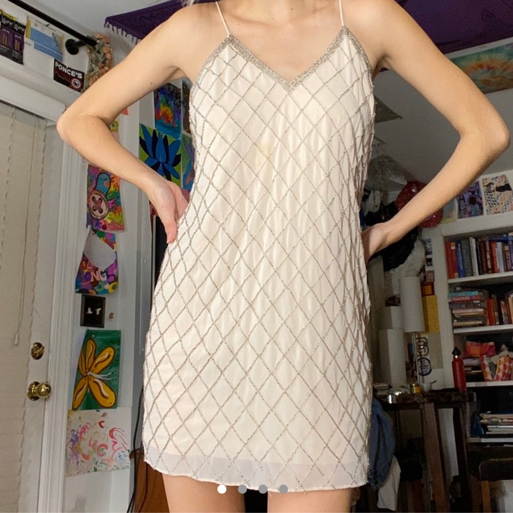 beaded party dress